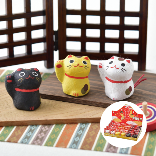 お芽でたおみくじ 縁起物 招き猫 - 聖新陶芸株式会社｜栽培キットの