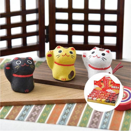 お芽でたおみくじ 縁起物 招き猫 - 聖新陶芸株式会社｜栽培キットの